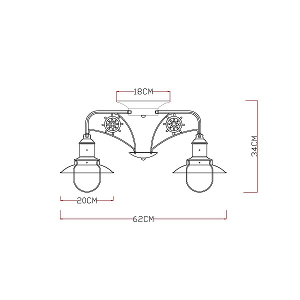 Люстра потолочная ARTE LAMP Sailor A4524PL-3AB