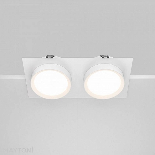 Светильник встраиваемый MAYTONI HOOP DL086-02-GX53-SQ-W