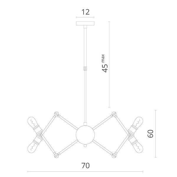 Люстра подвесная DIVINARE Formica 3037/03 SP-12
