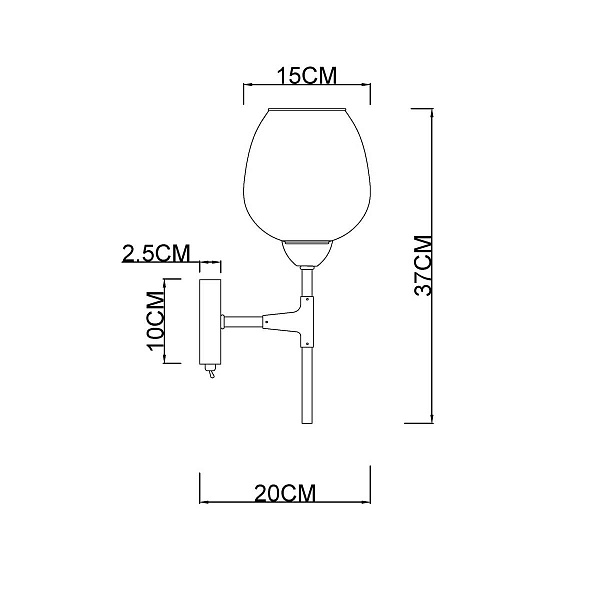Бра ARTE LAMP YUKA A4103AP-1CC