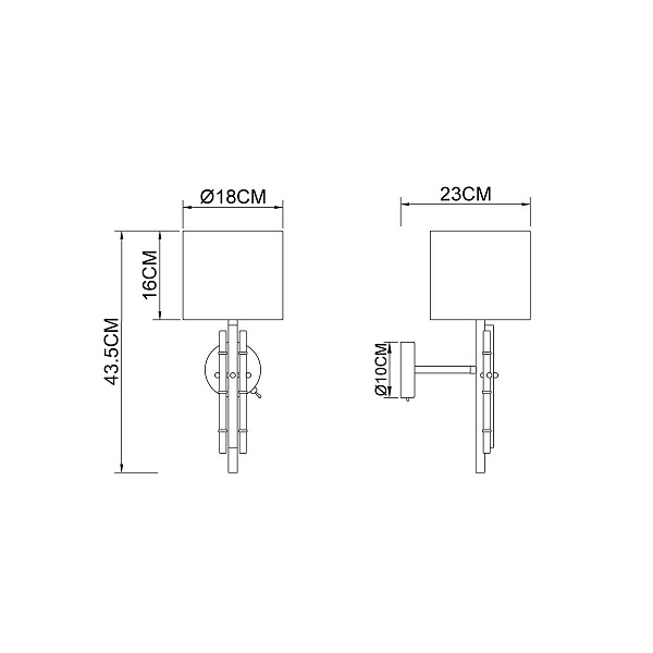 Бра ARTE LAMP TAYGETA A4097AP-1CC
