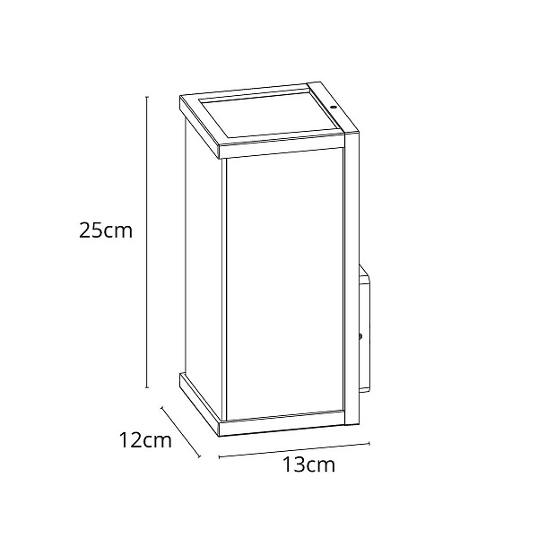 Светильник уличный настенный ARTE LAMP POT A1631AL-1BK