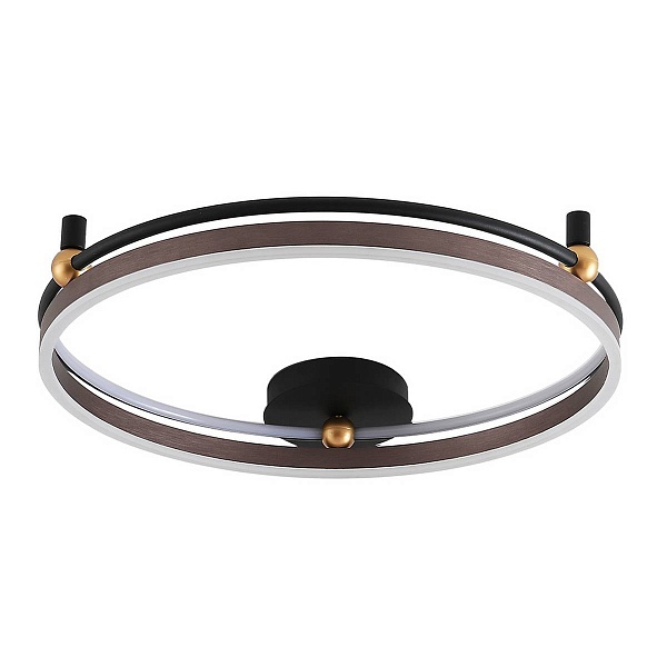 Светильник потолочный CRYSTAL LUX FERNANDO PL72W LED COFFEE/BLACK