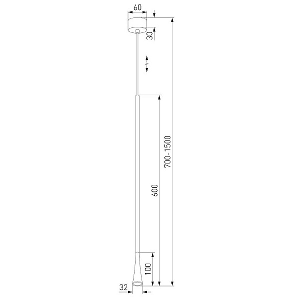 Подвес ELEKTROSTANDARD VIST 50312 LED 7W 3000K латунь a068613