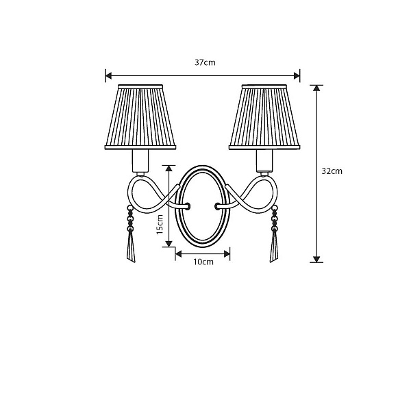 Бра ARTE LAMP Logico A1035AP-2CC