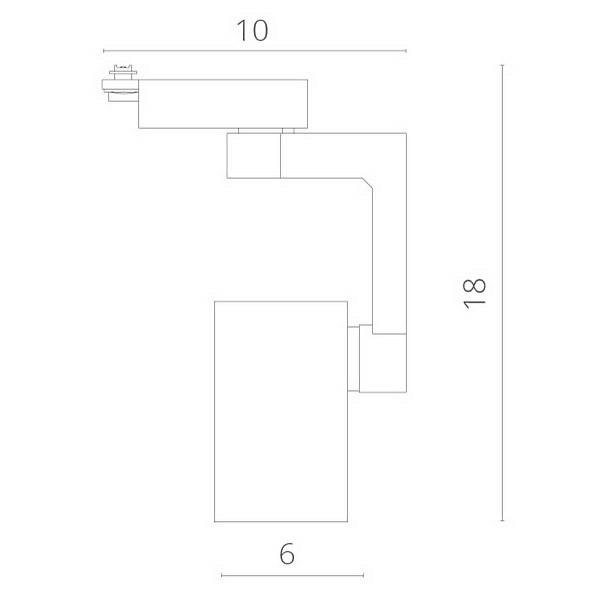 Трековый светильник ARTE LAMP TRACCIA A2311PL-1BK