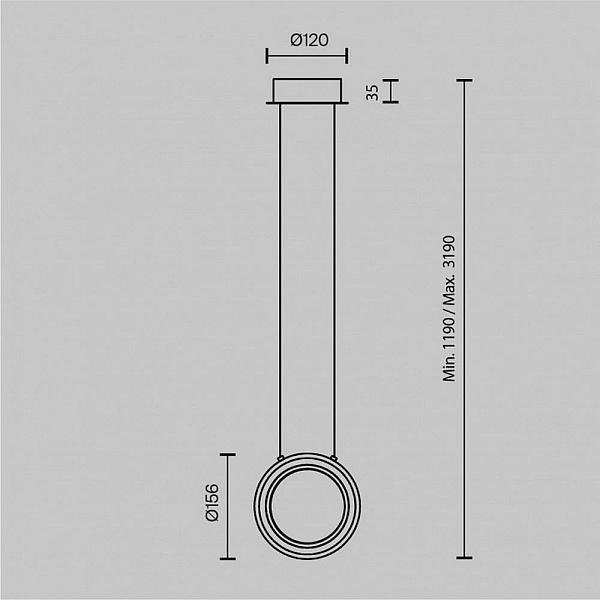 Подвес MAYTONI PHARAO MOD361PL-L7BS3K1