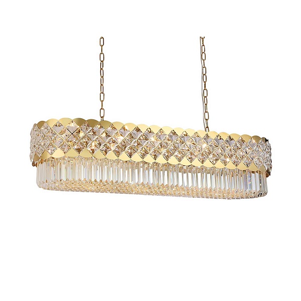 Люстра подвесная NEWPORT ASHLEY 8300/120 oval gold polished