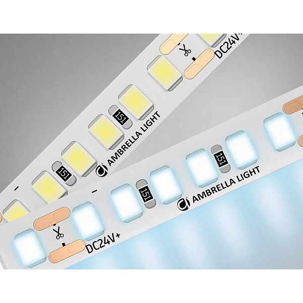 Лента LED 14,4 W/m 24V IP20 2835/180 6500K 8mm (5м) GS3203 AMBRELLA LIGHT