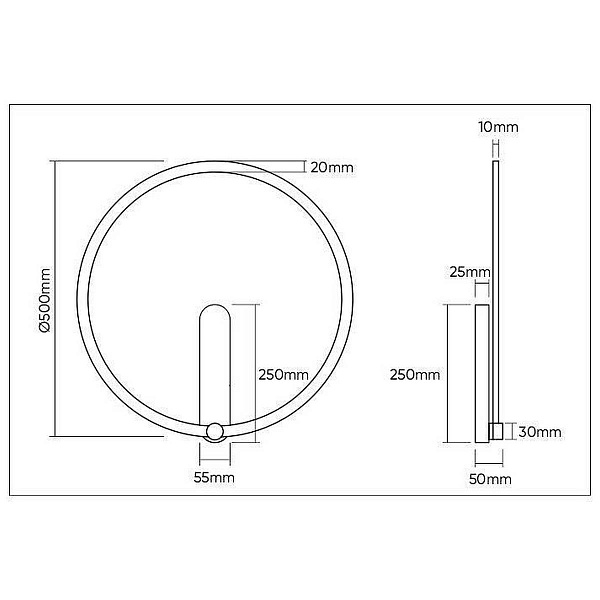 Бра DENKIRS ROUND DK5035-BK