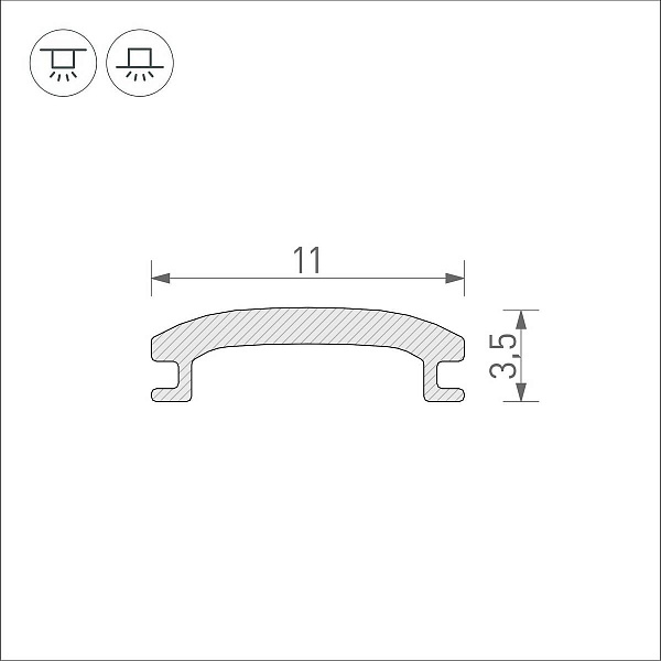 Рассеиватель ARLIGHT STRETCH 40644