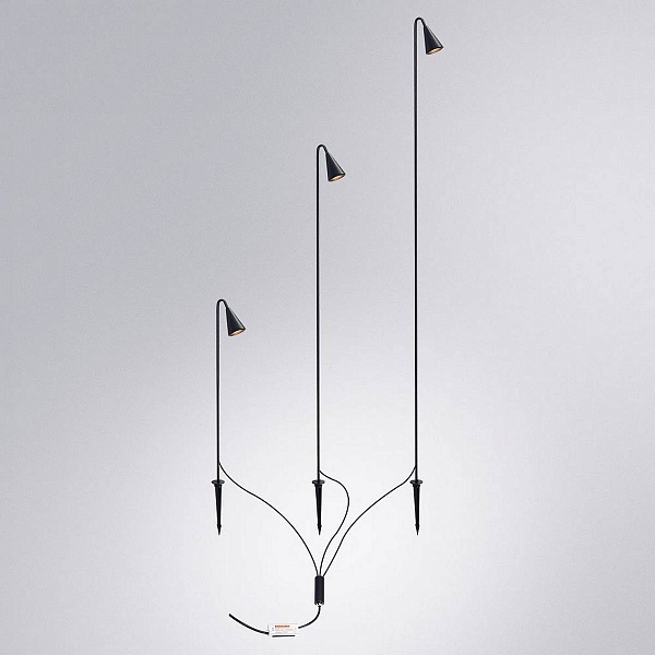 Светильник уличный столб низкий ARTE LAMP MULIPHEIN A1084PA-3BK