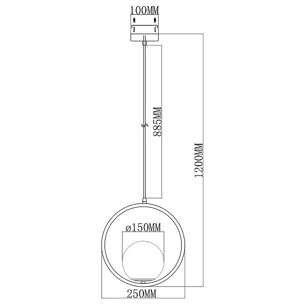 Подвес MODERLI BAROCCO V11577-1P