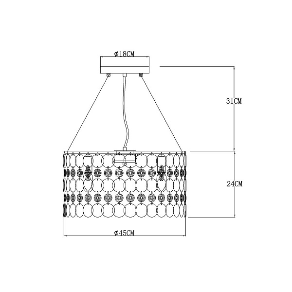 Люстра подвесная ARTE LAMP PIPIRIMA A4041SP-5CC