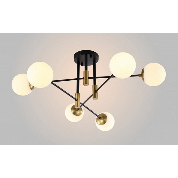 Люстра потолочная CRYSTAL LUX FIDEL FIDEL PL6 BLACK