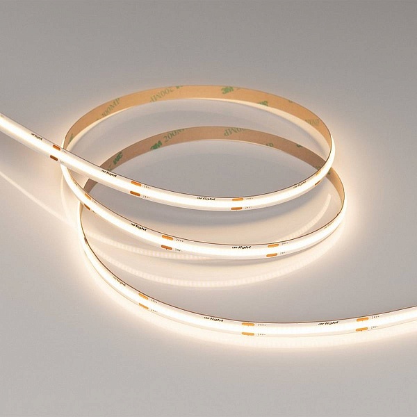 Лента LED COB-X480 8 W/m 24V IP20 COB/480 3000K 8mm (5м) 39059 ARLIGHT