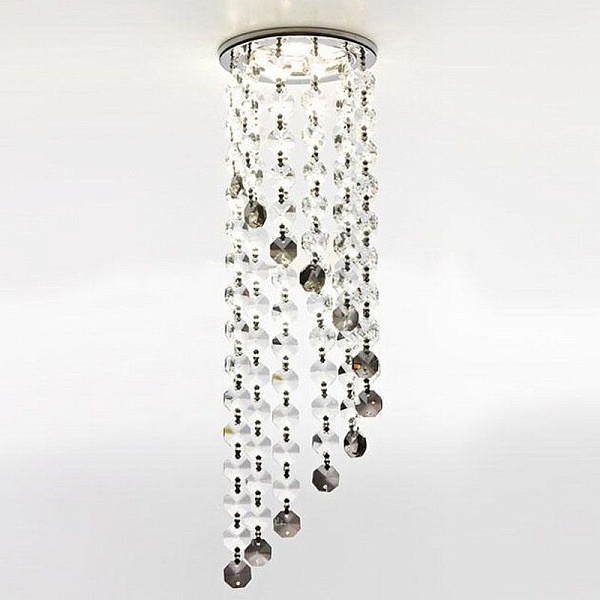 Светильник встраиваемый AMBRELLA LIGHT CRYSTAL K3440 CL/BK/CH