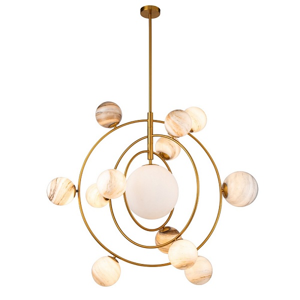 Люстра подвесная DELIGHT COLLECTION PLANET KG1122P-13 brass