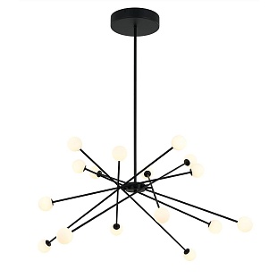 Люстра подвесная DELIGHT COLLECTION MD19001025 MD19001025-16A black
