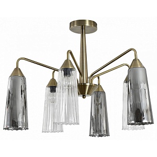 Люстра потолочная INDIGO CAMPANA 13028/6R Brass