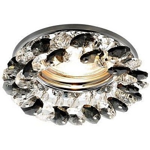Светильник встраиваемый AMBRELLA LIGHT CRYSTAL K206 BK/CH