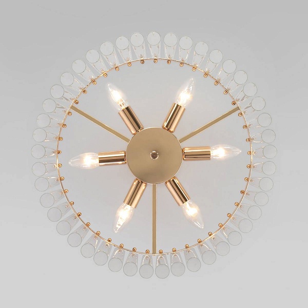 Люстра потолочная BOGATES FLAMEL 373/6 Smart золото