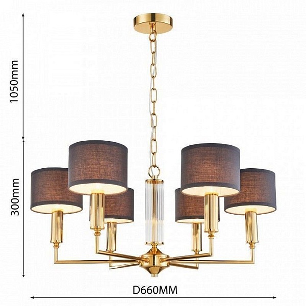 Люстра подвесная FAVOURITE LACINESS 2609-6P