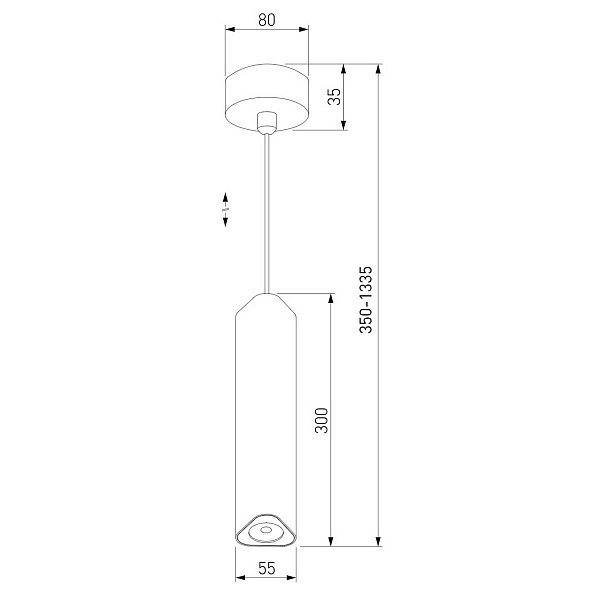 Подвес ELEKTROSTANDARD TRIO 50310 LED 12W 3000K белый a067069