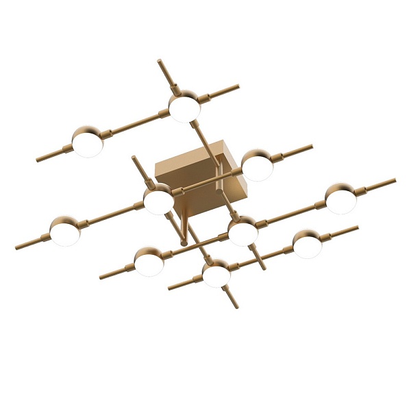 Люстра потолочная ILLUMINATI MOLECULAR MX18001067-10A gold