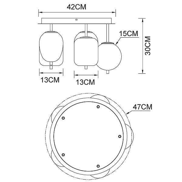 Люстра потолочная ARTE LAMP FREDDIE A2231PL-5PB