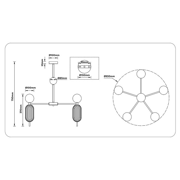 Люстра подвесная AMBRELLA LIGHT LH LH53104