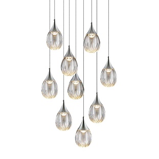 Подвес DELIGHT COLLECTION STILLA MD24001004-9A chrome/clear