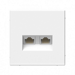 Розетка RJ45 + RJ45, ARTGALLERY, Лотос, GAL001388, SCHNEIDER ELECTRIC