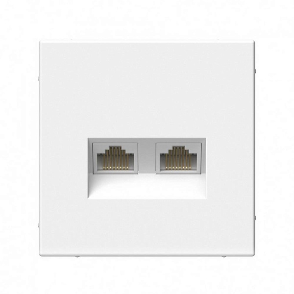 Розетка RJ45 + RJ45, ARTGALLERY, Лотос, GAL001388, SCHNEIDER ELECTRIC