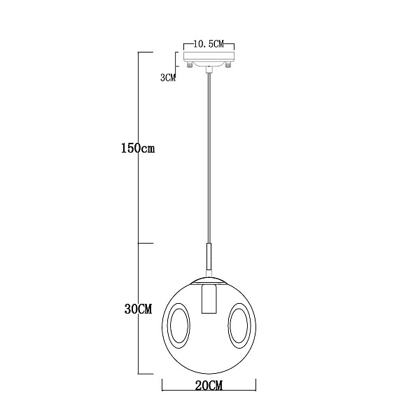 Подвес ARTE LAMP TUREIS A9920SP-1PB