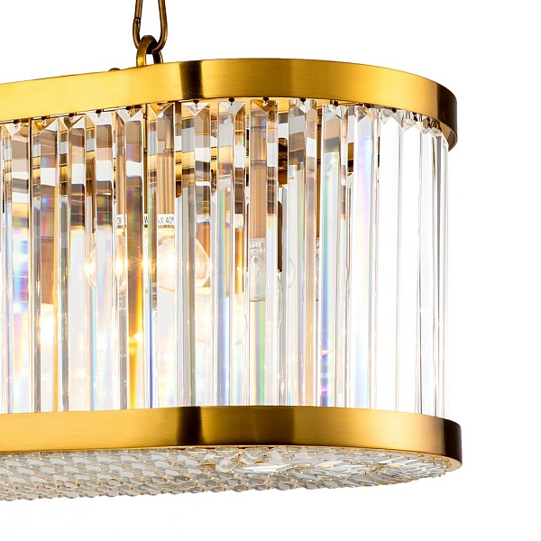 Люстра подвесная DELIGHT COLLECTION WELLES KR0388P-8L/A brass