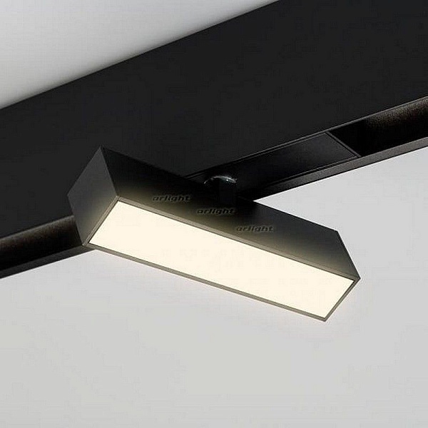 Трековый светильник магнитный ARLIGHT MAG-FLAT-FOLD-45-S205-6W WARM3000 (BK, 100 DEG, 24V) 026987