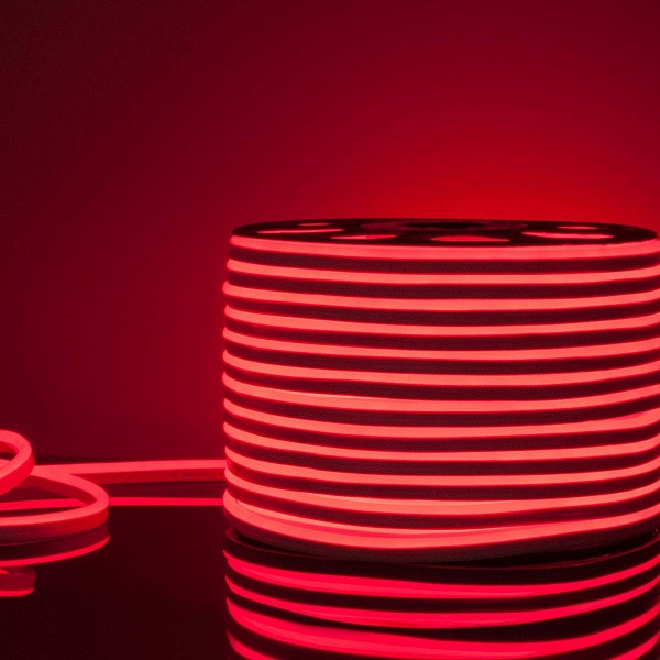 Лента LED ГИБКИЙ НЕОН 9,6 W/m 220V IP67 2835/240 RED 8mm (50м) a040595 ELEKTROSTANDARD