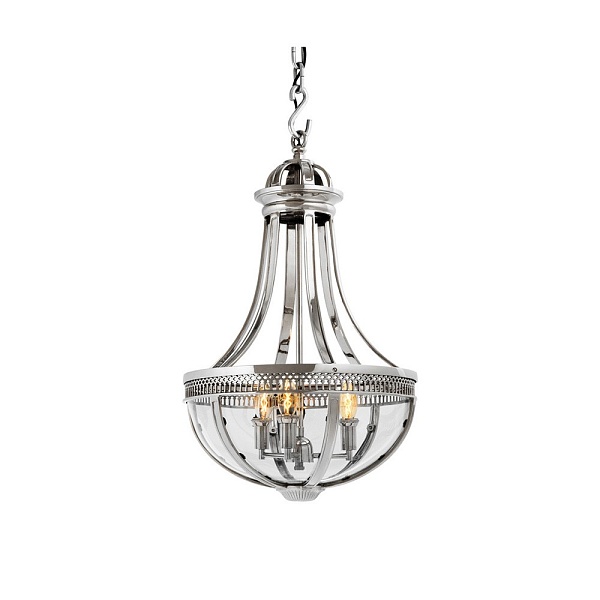 Люстра подвесная DELIGHT COLLECTION CAPITOL KM0287P-4 nickel