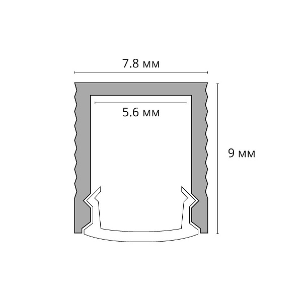 Профиль для ленты LED накладной ARTE LAMP SURFACE A070905S