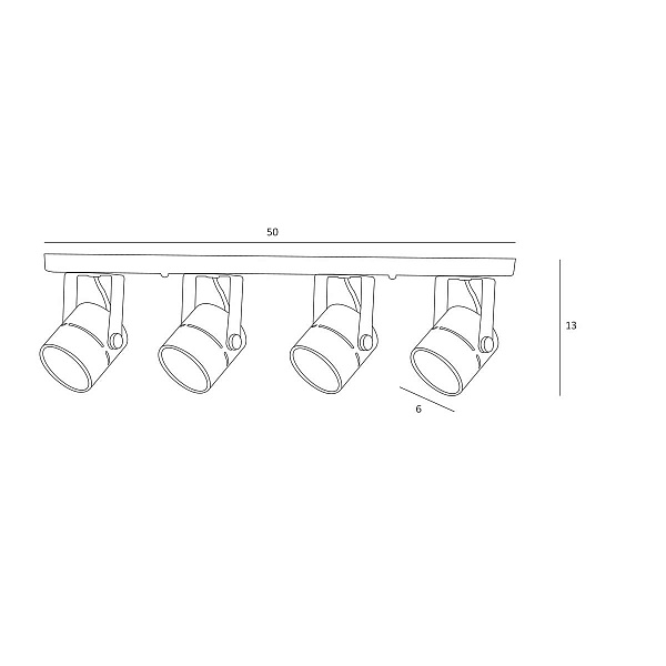 Спот ARTE LAMP MIZAR A1311PL-4WH