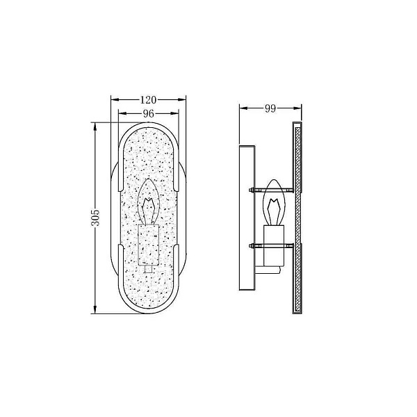 Бра MAYTONI MARMO MOD099WL-01G3