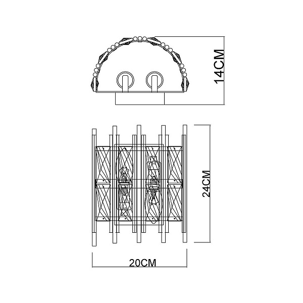 Бра ARTE LAMP ALRUBA A1043AP-2BK
