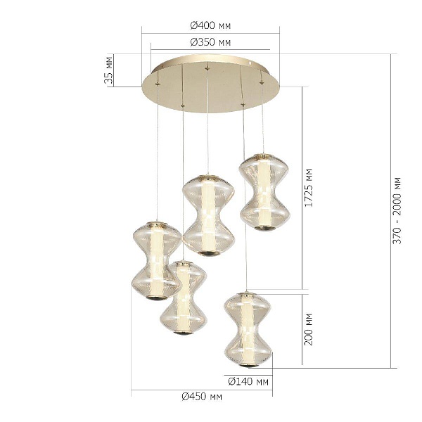 Подвес ST LUCE SPINE SL6136.233.01