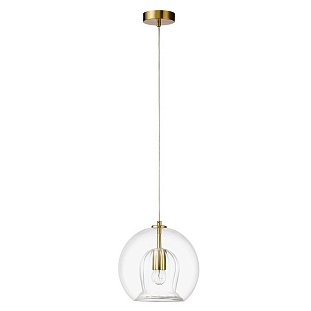 Подвес CRYSTAL LUX LUISA SP1 BRASS/TRANSPARENT