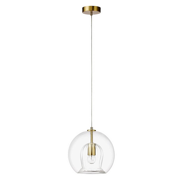Подвес CRYSTAL LUX LUISA SP1 BRASS/TRANSPARENT