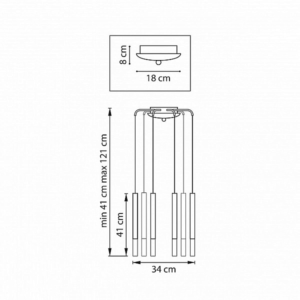 Подвес LIGHTSTAR TUBO L8T747133