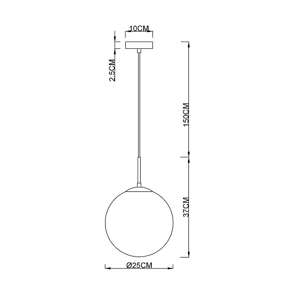 Подвес ARTE LAMP VOLARE A1561SP-1BK