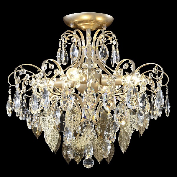Люстра потолочная CRYSTAL LUX ESMIRALDA ESMIRALDA PL4 GOLD