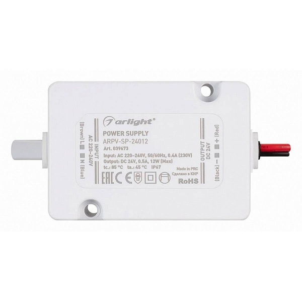 Блок питания ARLIGHT ARPV-SP 24V 12W IP67 39673
